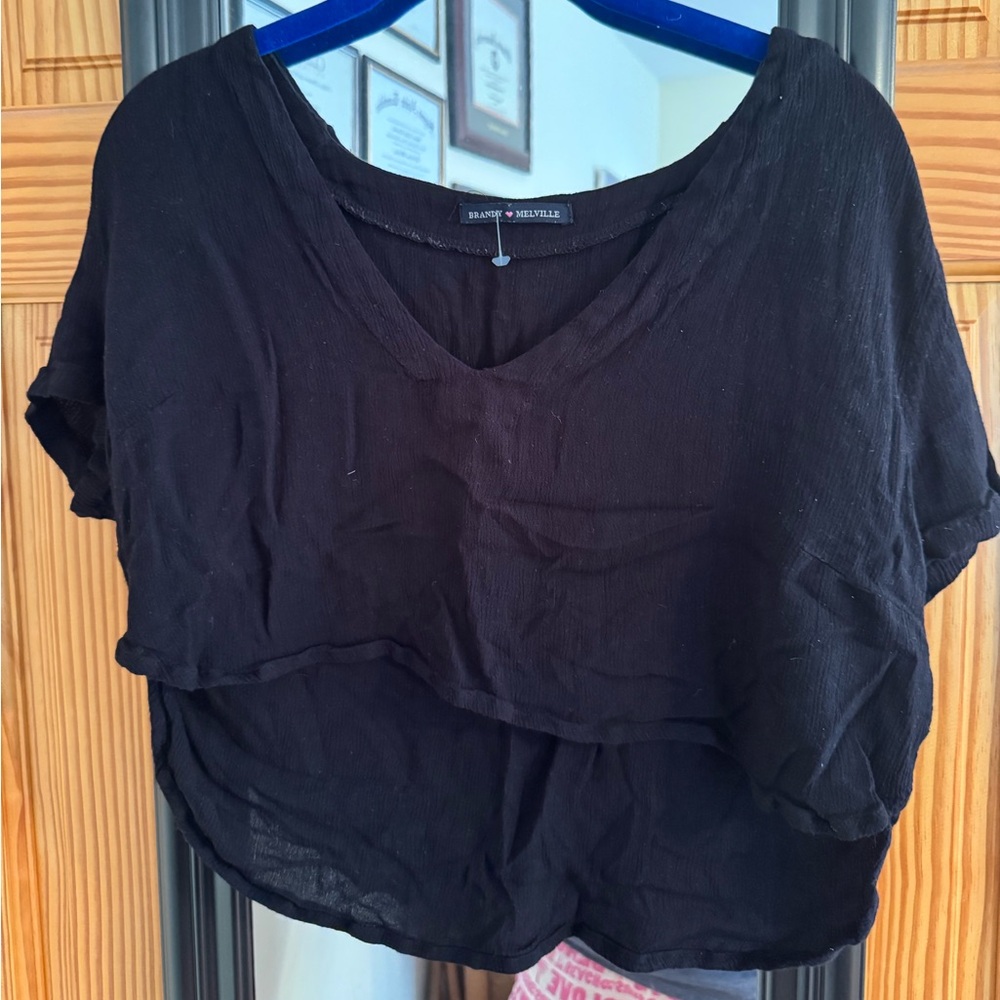 Brandy Melville flowy crop top